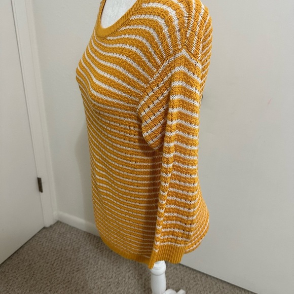 Talbots mustard Sweater shirt Tencel size SP - Picture 2 of 8